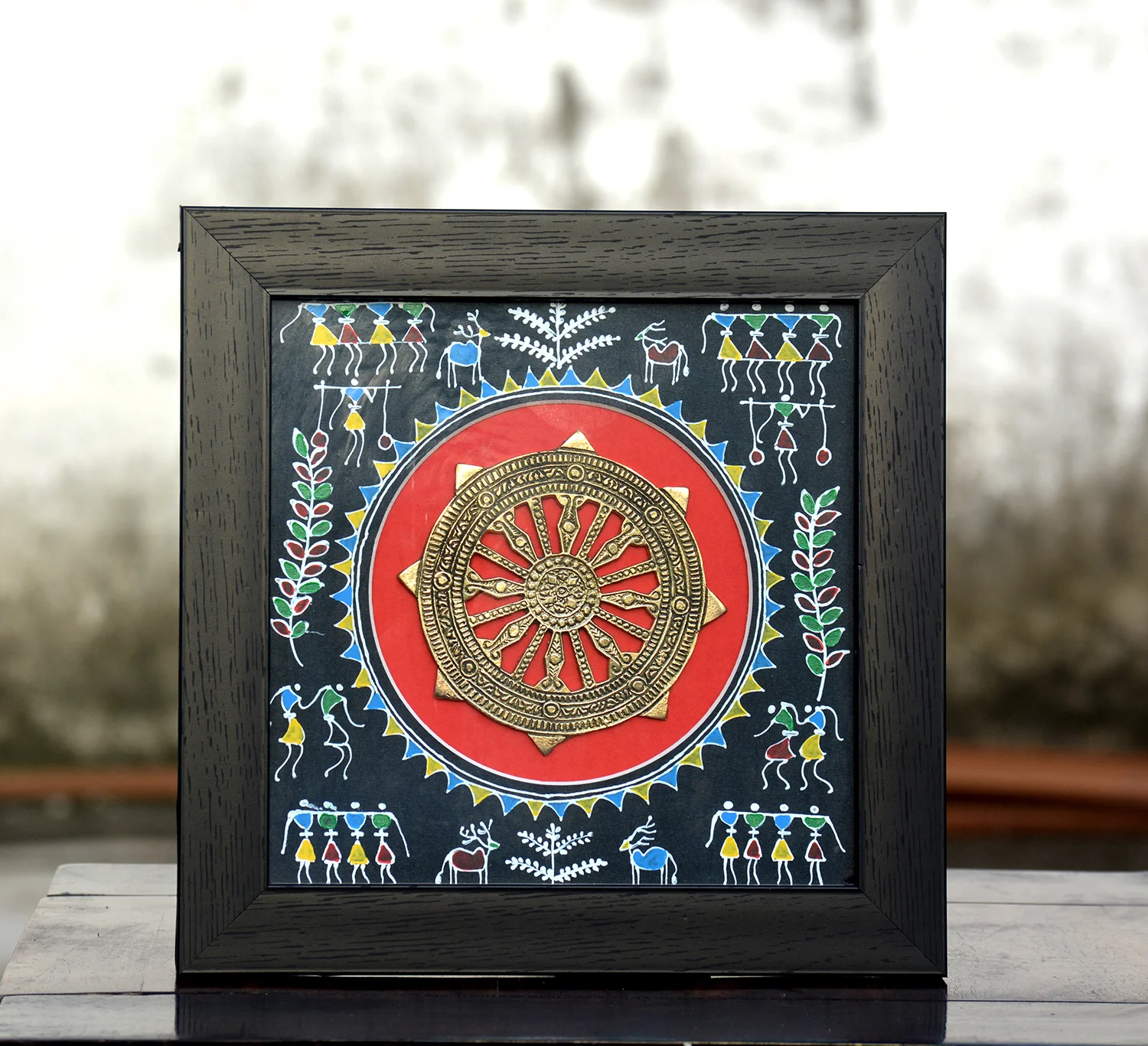 Tribal fusion shops Dhokra Warli Art