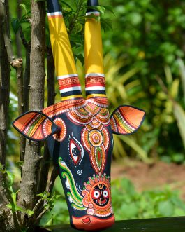 Wooden pattachitra motif Jagannath ji cow head