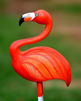 Wooden handpainted decorative Flamingo