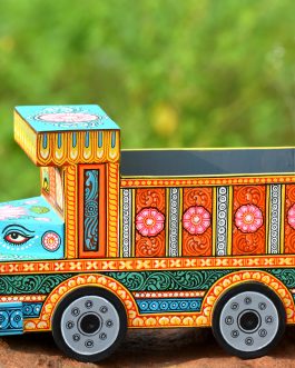 Wooden handpainted pattachitra motif  decorative truck