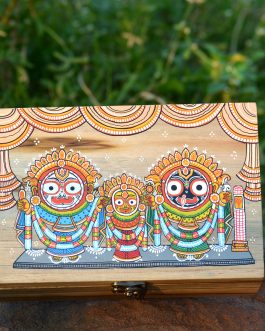 Hand painted pattachitra Jagannath ji jewelry box