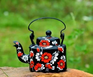 Zinnia Flower motif Kettle