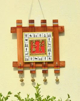 Dhokra square key hanger