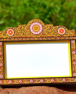 Wooden Flower motif  Photo frame