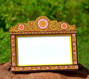 Wooden Flower motif  Photo frame