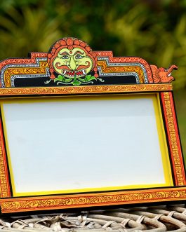 Wooden Rahu motif  Photo frame