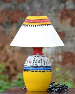 Terracotta yellow table lamp