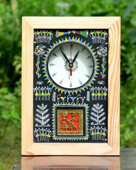Wooden Big Tribal Clock