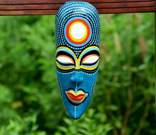 Blue Terracotta Wall Mask