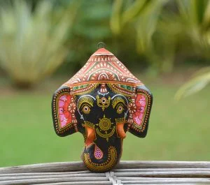 Black Ganesha Paper mache