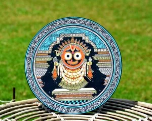 Jai Jagannath Monochrome wall plate