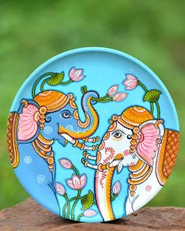 Blue elephant duo WallPlate