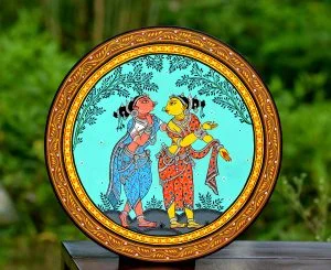 Jugala Sakhi Wallplate