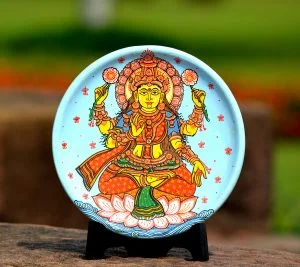 Sky Blue Laxmi Wallplate