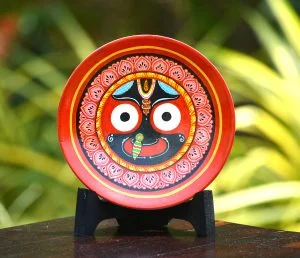 Round Red Jagannatha Wallplate