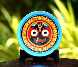 Round Blue Jagannatha Wallplate
