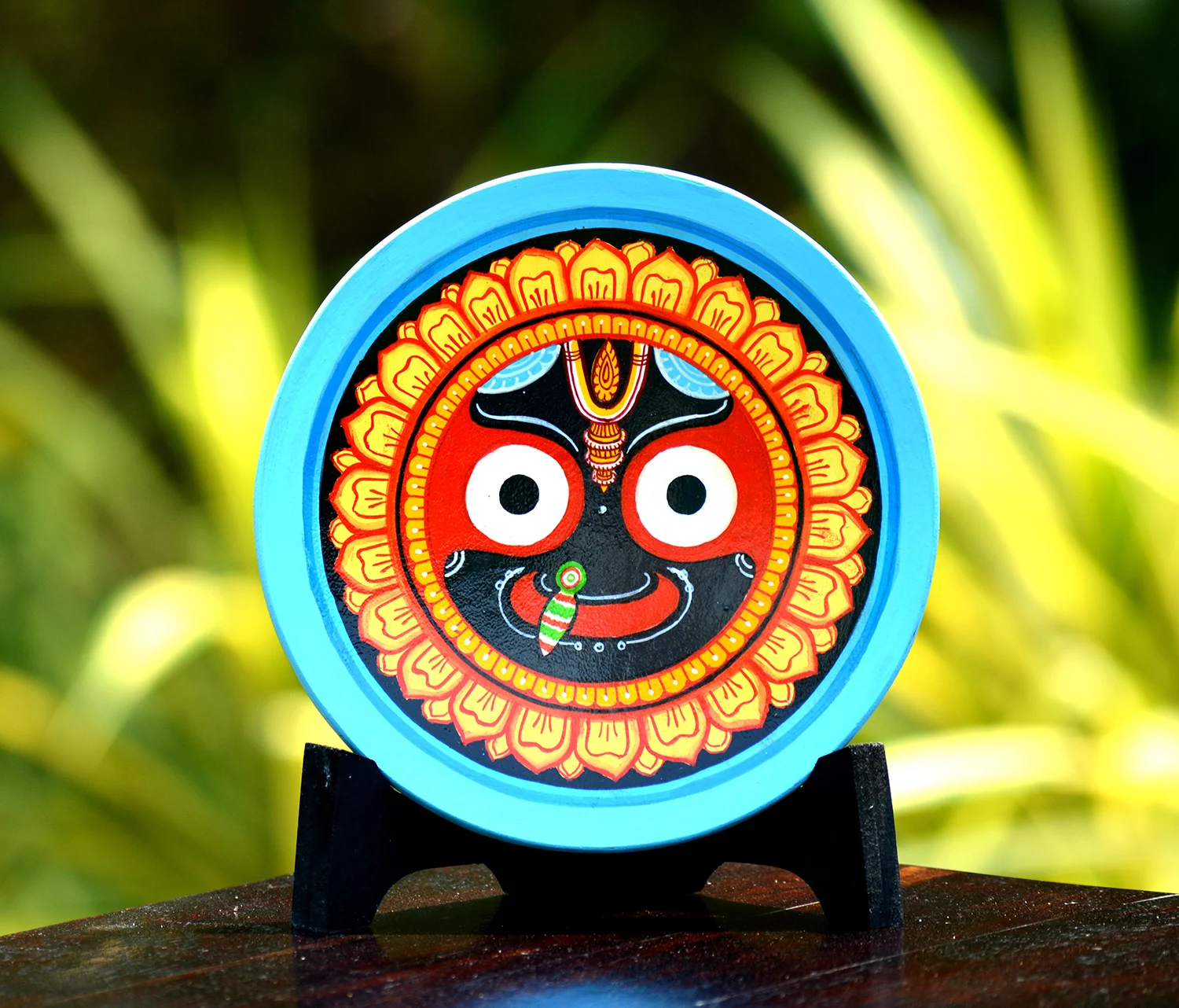 Round Blue Jagannatha Wallplate
