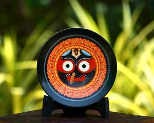 Round Black Jagannatha Wallplate