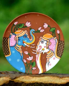 Brown elephant duo WallPlate