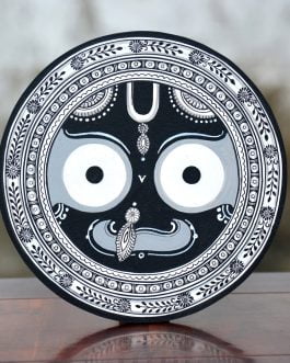 Jai Jagannath Black and White wall plate