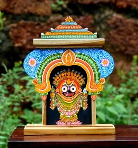 Jai Jagannath temple motif showpiece